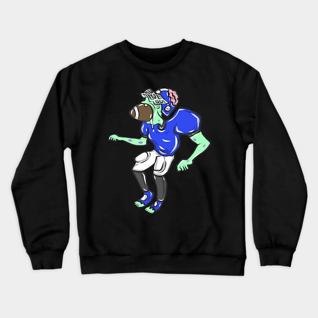 Rugby American Football Sport USA Gridiron Football Gift Crewneck Sweatshirt by KK-Royal